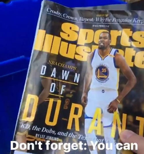 厲害了！俄城竟然呼吁球迷將KD奪冠雜志扔進垃圾桶