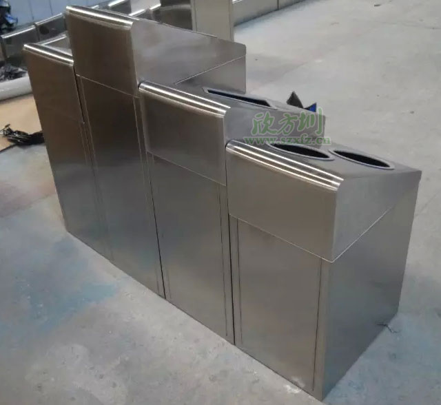 不銹鋼分類環(huán)?；厥胀?不銹鋼垃圾形狀投口垃圾桶