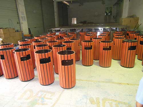 欣方圳鋼木垃圾箱再次獲得珠?？蛻暨x購