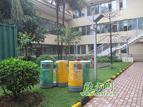 韶關(guān)物業(yè)分類玻璃鋼垃圾桶，提升社區(qū)好環(huán)境。