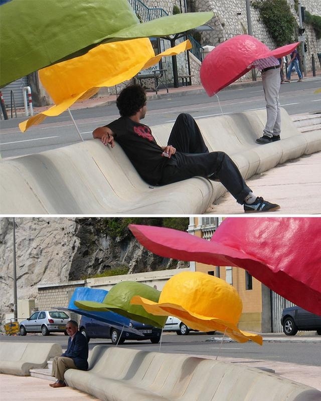 童趣創(chuàng)意設計七彩戶外休閑椅，能遮陽擋雨