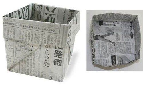 用紙折垃圾桶手工怎么折，學(xué)手工制作折紙垃圾桶