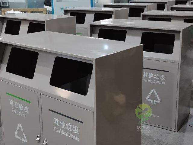 提升公共空間品質(zhì)，深圳金屬垃圾桶助你一臂之力