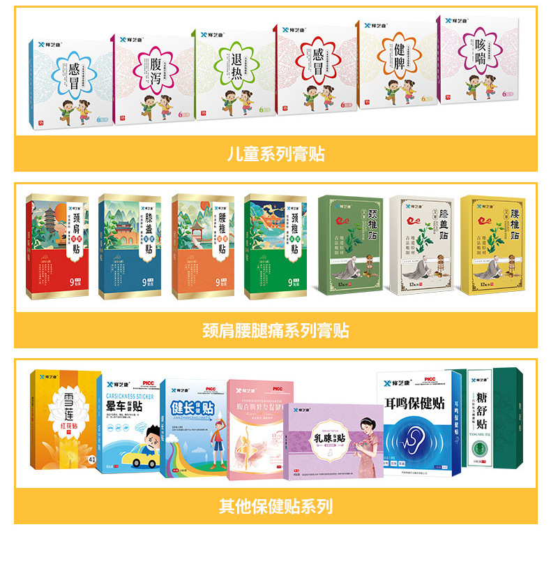 膏藥貼成品展示